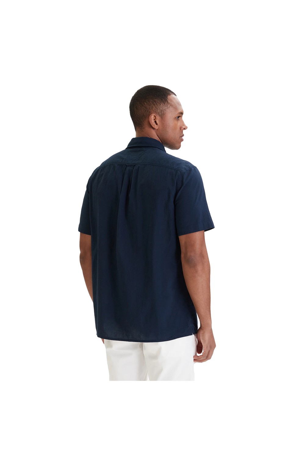 TOMMY HILFIGER SHIRT TJM REG SEERSUCKER DARK NIGHT NAVY DM0DM22786-C1G