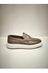 MEN LEATHER LOAFER PURO-WHITE SOLE 4442