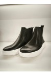 NICE STEP CHELSEA LEATHER BOOTS BLACK NS202