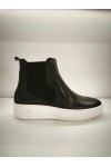 NICE STEP CHELSEA LEATHER BOOTS BLACK NS202
