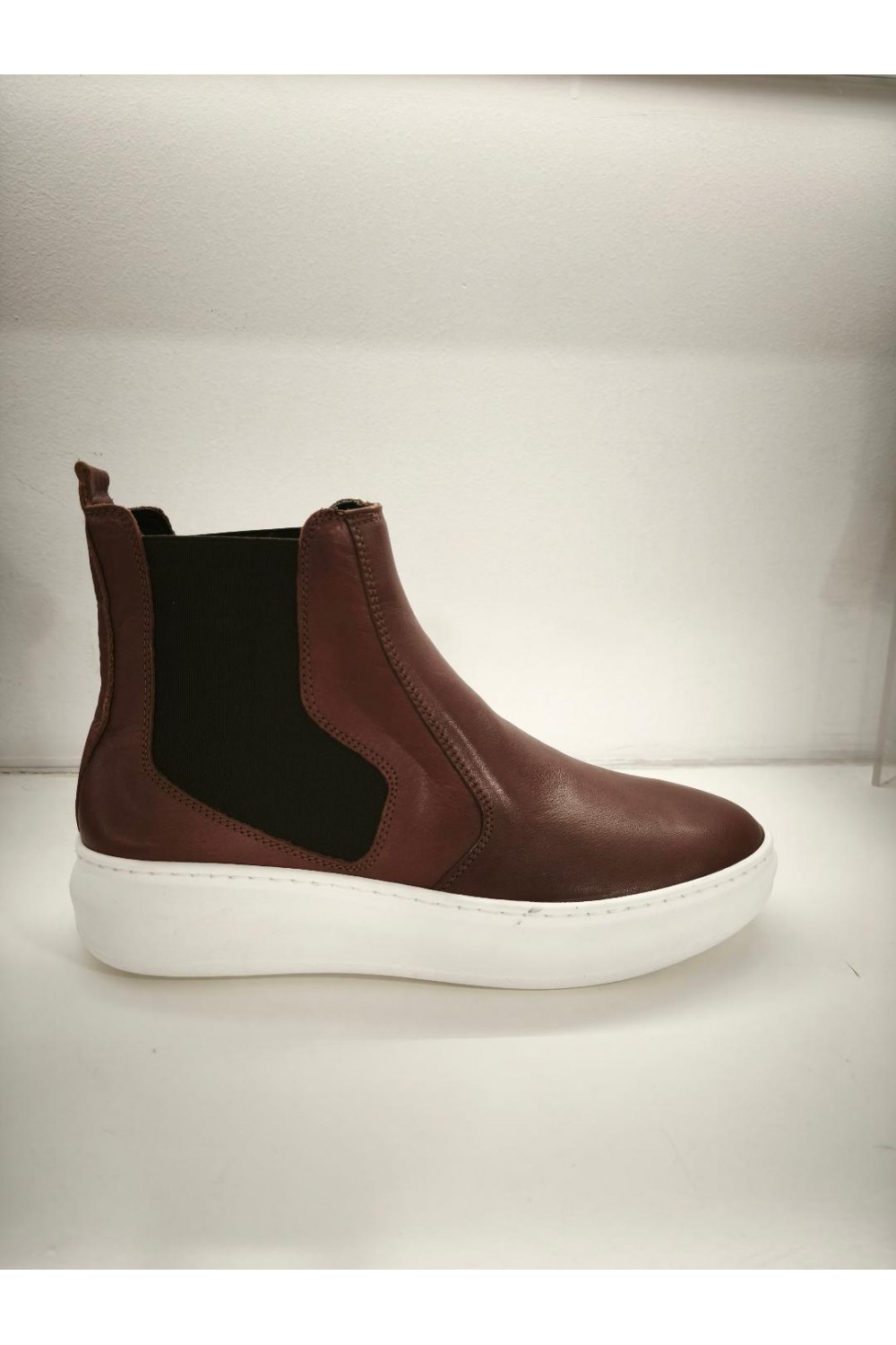 NICE STEP CHELSEA BOOTS BROWN NS202