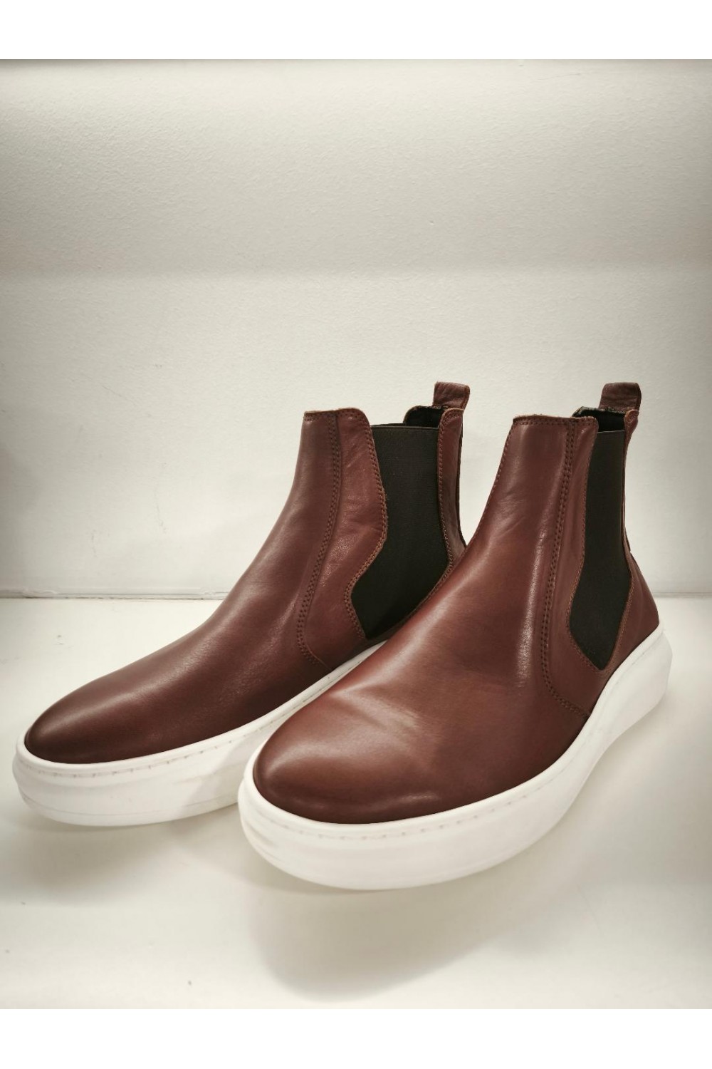 NICE STEP CHELSEA BOOTS BROWN NS202