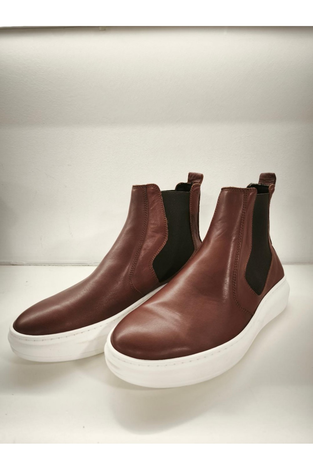 NICE STEP CHELSEA BOOTS BROWN NS202