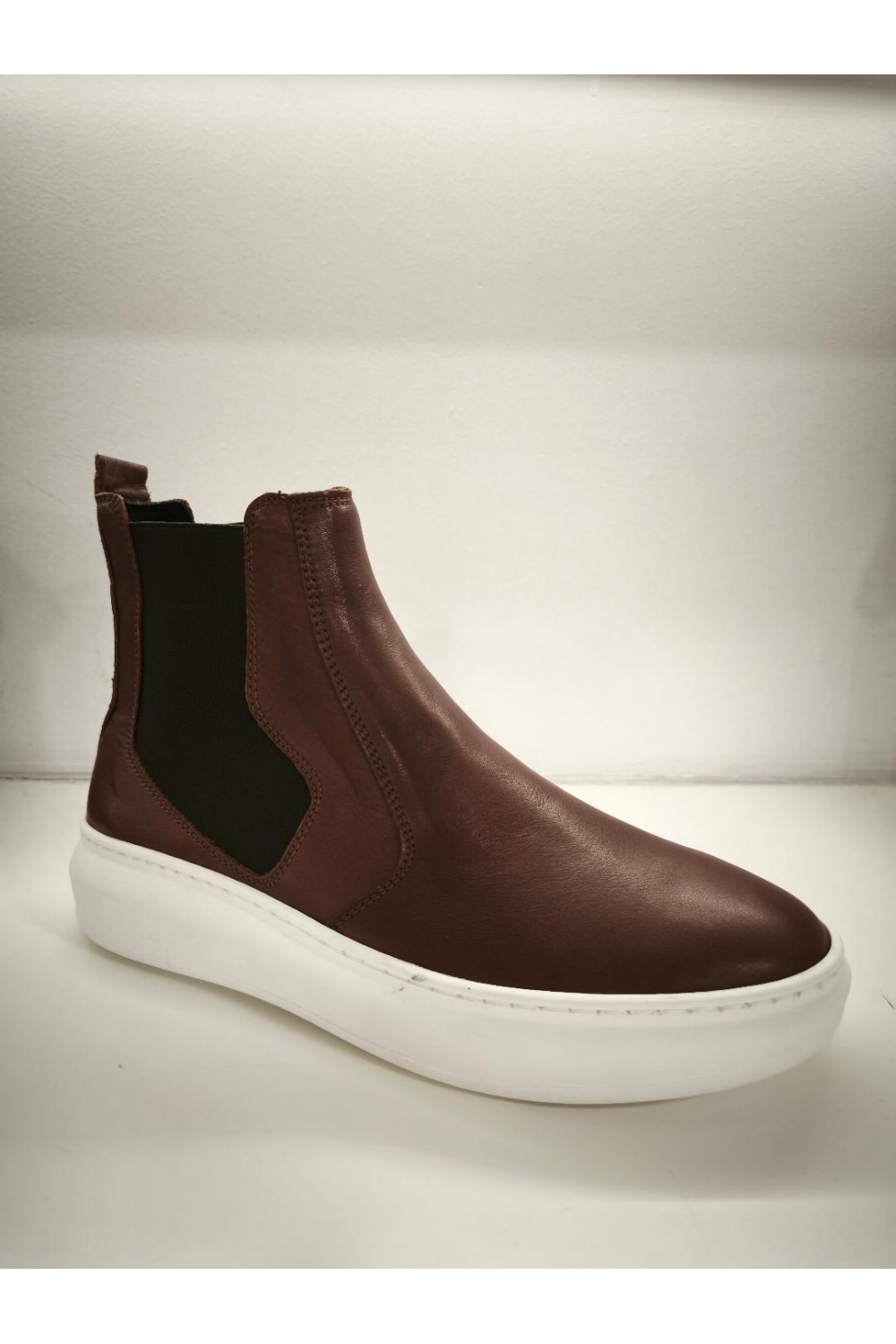 NICE STEP CHELSEA BOOTS BROWN NS202