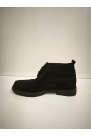 NICE STEP LEATHER BOOTS SUEDE BLACK NS151