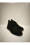 NICE STEP LEATHER BOOTS SUEDE BLACK NS151