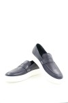 NICE STEP LEATHER LOAFERS NAVY BLUE NS264