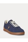POLO RALPH LAUREN HERITAGE AERA LEATHER-SUEDE TRAINER BLUE 809973707002