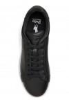 POLO RALPH LAUREN SPORT HERITAGE COURT II LEATHER TRAINERS BLACK 809P13083002