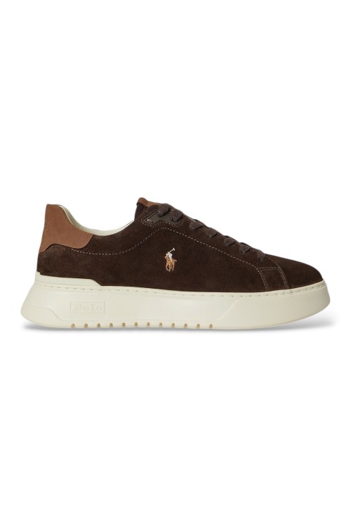 POLO RALPH LAUREN SUEDE RLITE SNEAKERS BROWN 809P15729001