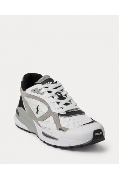 POLO RALPH LAUREN TRACKSTER 275 TRAINER SNEAKER WHITE-GREY-BLACK 809961123007
