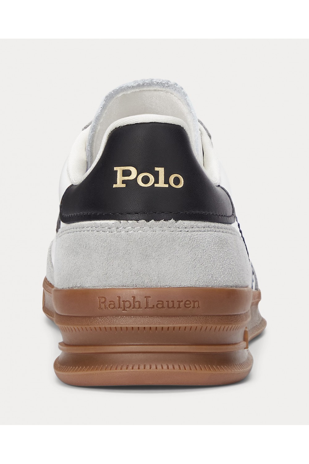 POLO RALPH LAUREN HERITAGE AERA LEATHER-SUEDE TRAINERS WHITE 809956119002