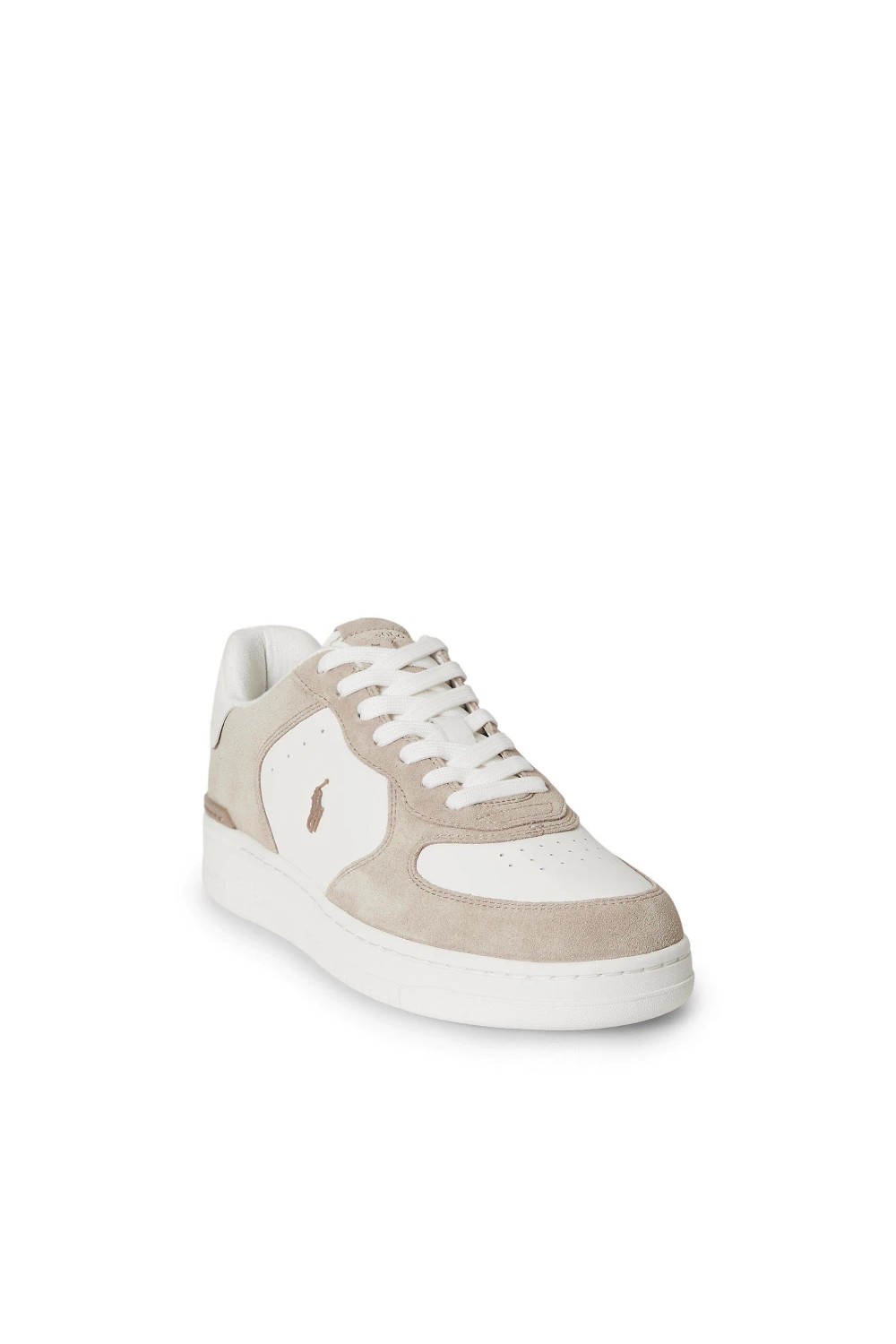 POLO RALPH LAUREN MASTERS COURT LEATHER SNEAKERS BEIGE 809P07174003