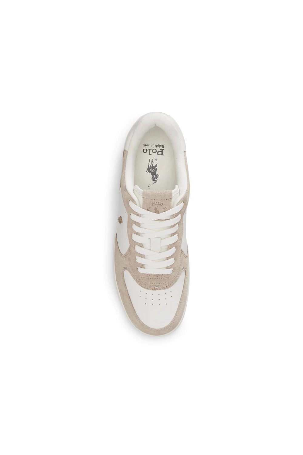 POLO RALPH LAUREN MASTERS COURT LEATHER SNEAKERS BEIGE 809P07174003