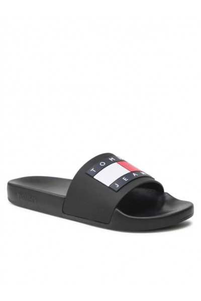 TOMMY HILFIGER ESSENTIAL SLIDES BLACK EM0EM01191-BDS