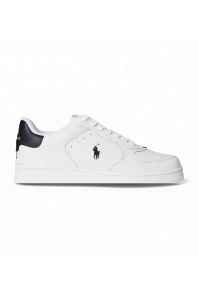 POLO RALPH LAUREN MASTER COURT TRAINERS LEATHER WHITE 809P01636001