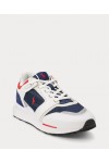 POLO RALPH LAUREN TRAIN 89 V2 SUADE-PANELLEDTRAINER WHITE 809P07287003
