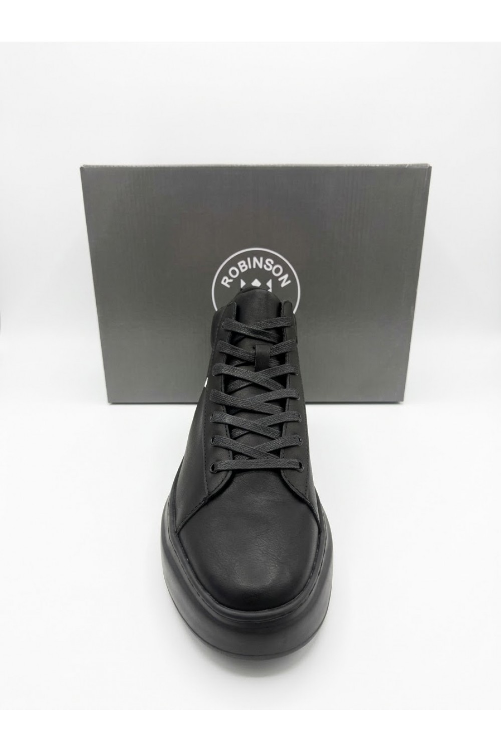 ROBINSON MENS BRUNO ANKLE BOOTS BLACK 128