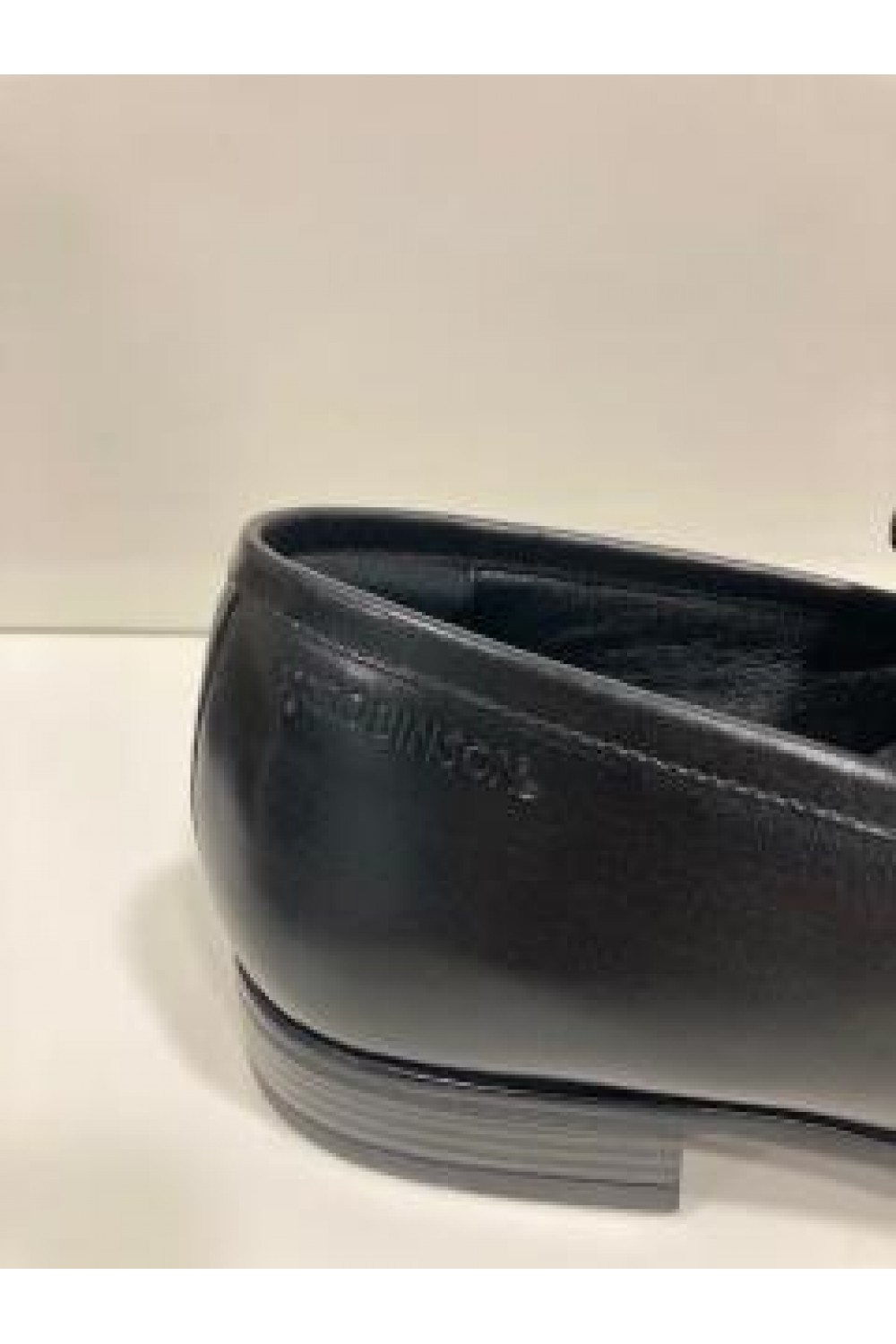 ROBINSON SHOES MENS MOCCASINS LEATHER BLACK 82341-140