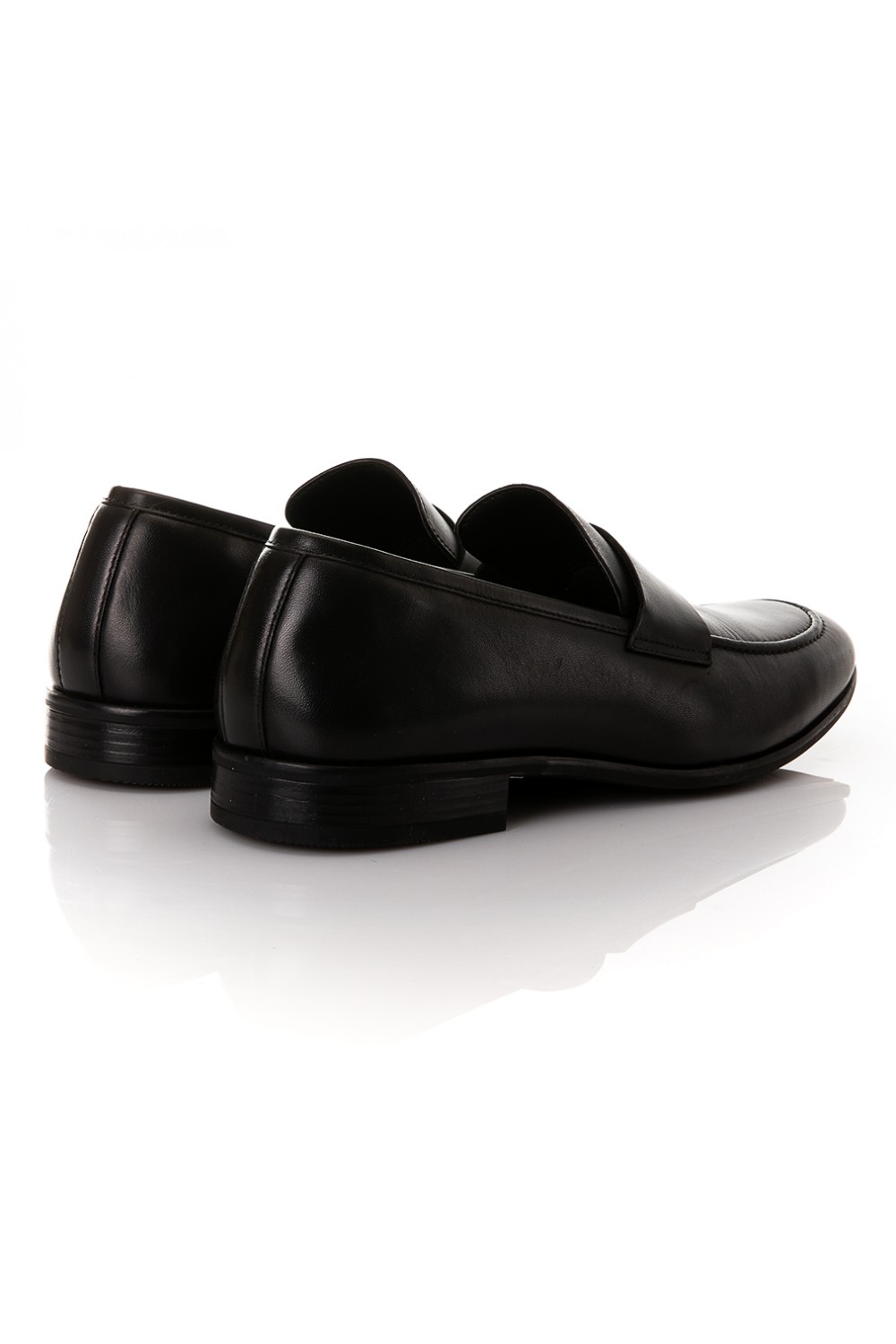 ROBINSON SHOES MENS MOCCASINS LEATHER BLACK 82341-140