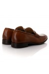 ROBINSON SHOES MENS MOCCASINS LEATHER TABA-BROWN 82341-140