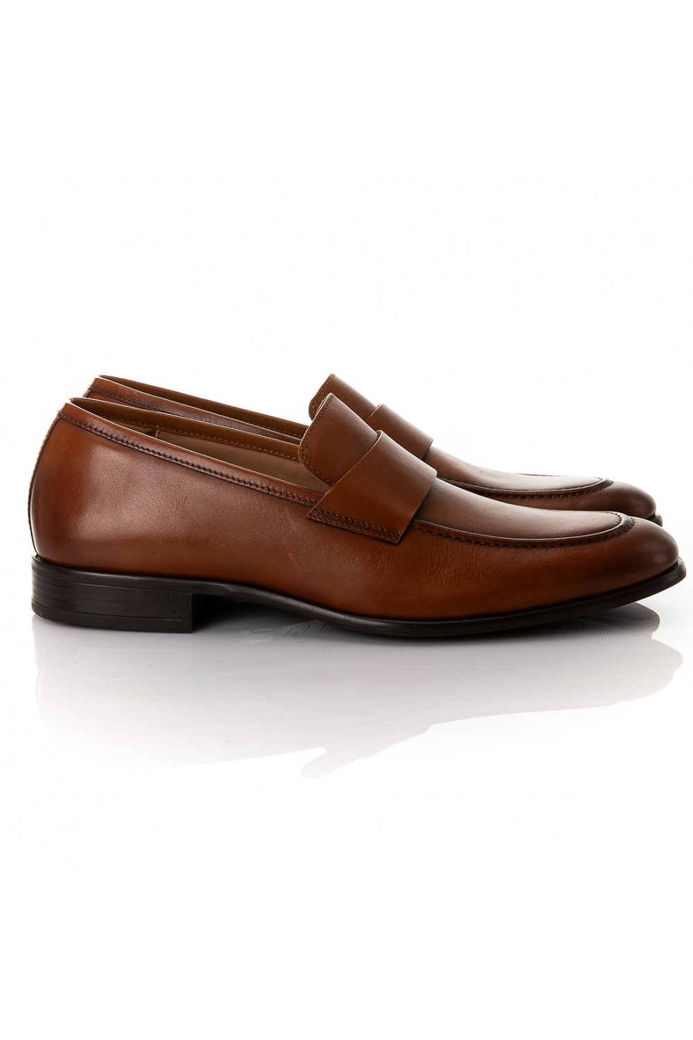 ROBINSON SHOES MENS MOCCASINS LEATHER TABA-BROWN 82341-140