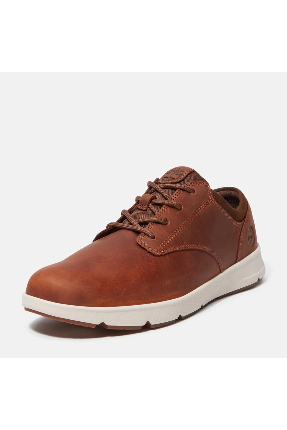 TIMBERLAND PARKER STREET LOW LACE UP SNEAKER BROWN RUST FULL GRAIN TB0A6C8EEM6