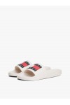 TOMMY HILFIGER ESSENTIAL SLIDES ECRU EM0EM01191-TCR