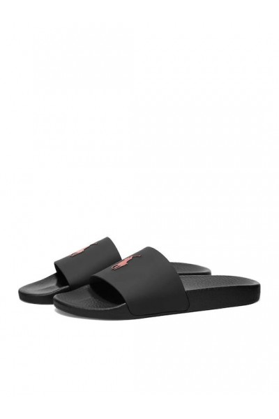 POLO RALPH LAUREN SLIDE BLACK 809852071004