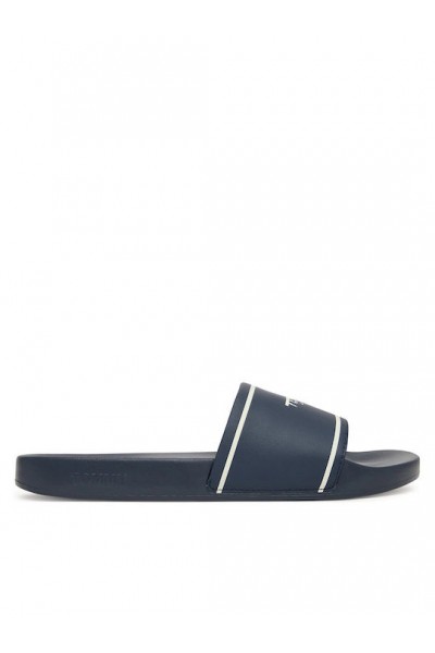 TOMMY HILFIGER ESSENTIAL SLIDES DARK NIGHT NAVY EM0EM01723-C1G