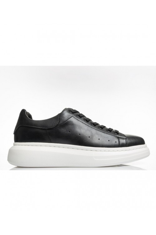 VERSACE 19.69 MENS SNEAKERS BLACK LEATHER YO-M619-5