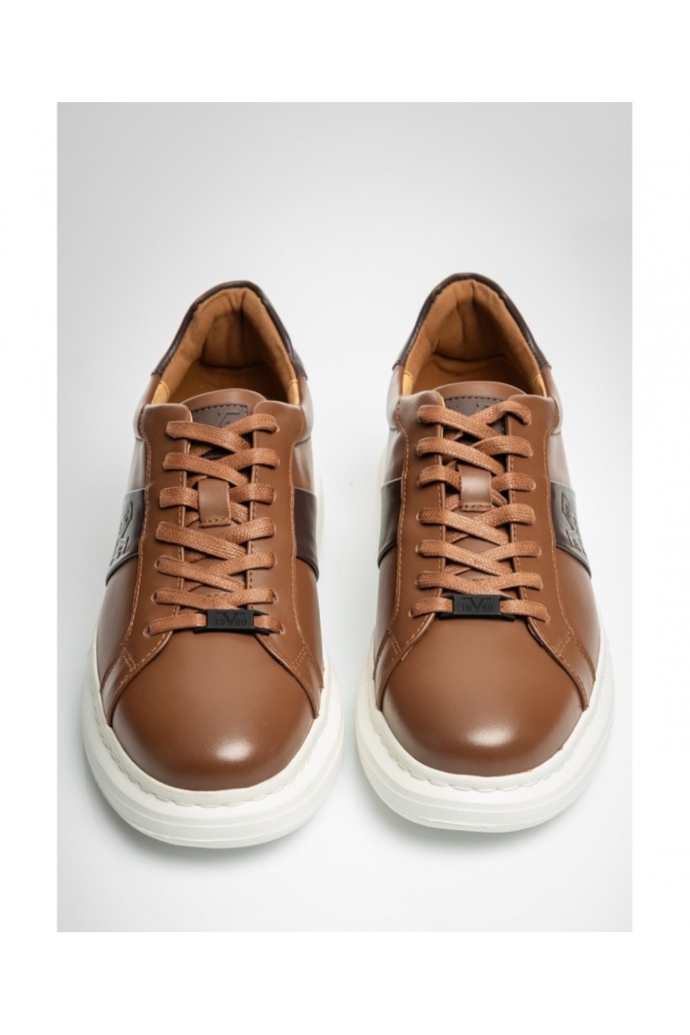 VERSACE 19.69 MENS SNEAKERS TOBACCO LEATHER YO-M619-10