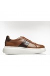 VERSACE 19.69 MENS SNEAKERS TOBACCO LEATHER YO-M619-10