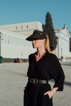 DILUV PENELOPE BLACK LEATHER BELT