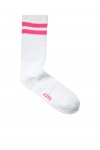 JJXX JXBASIC TENNIS SOCKNOOS BRIGHT ROSE/WHITE 12203704