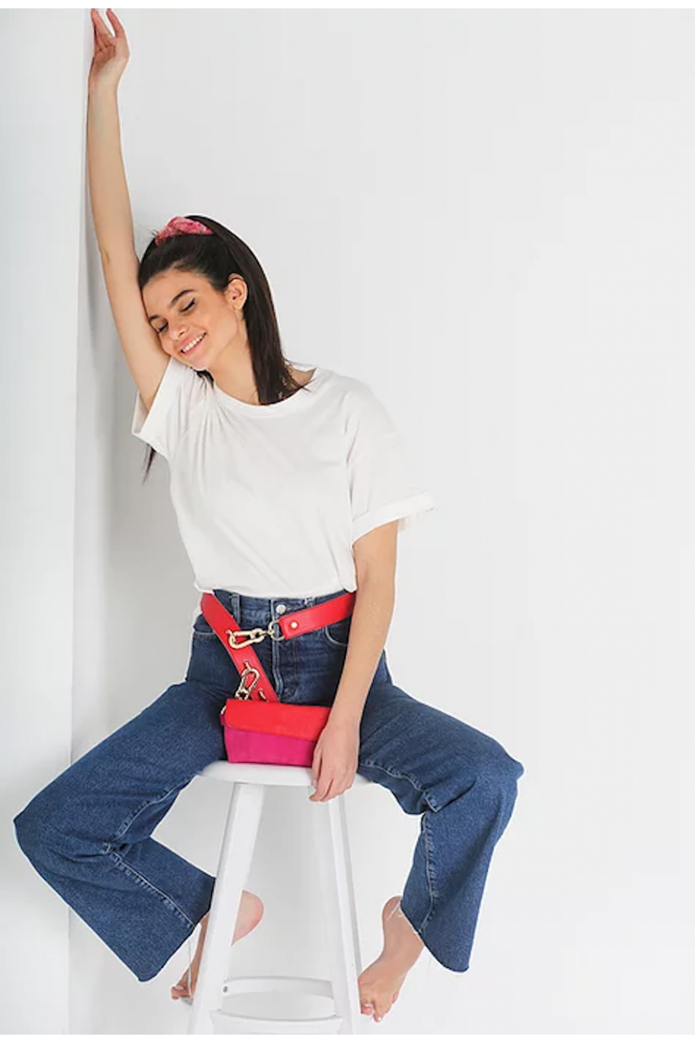 LEATHER TWIST DUALITY FUCHSIA 