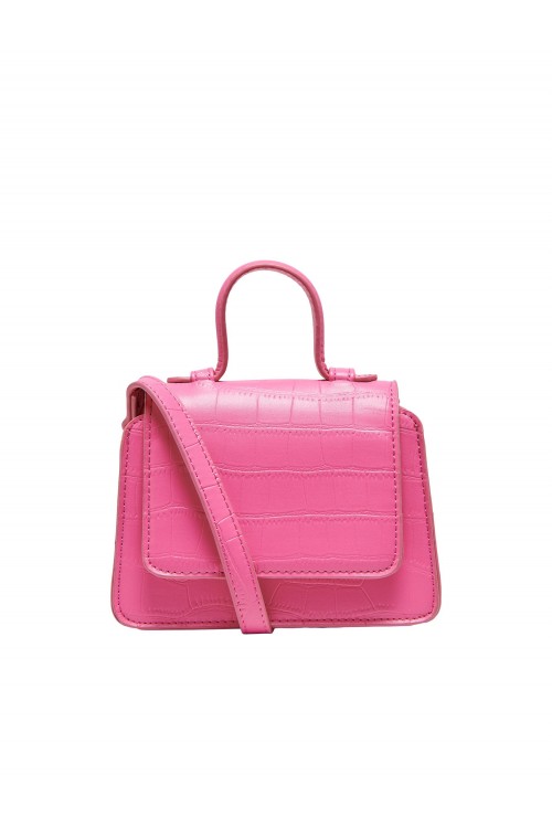 ONLY PETRA CROCO PU BAG PINK FLAMBE 15238782
