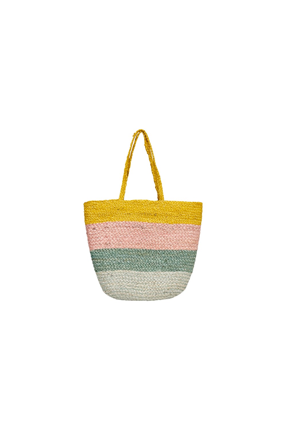 ONLY STRIPED JUTE BAG YELLOW 15203254