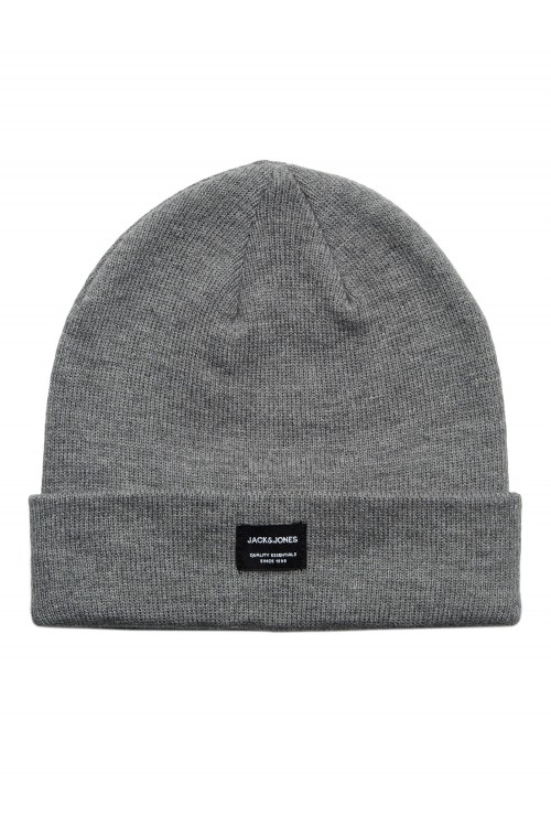 JACK AND JONES DNA BEANIE GREY MELANGE 12092815