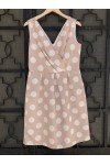 D&K FRANGOULIS DRESS SPOTTY PINK BE141