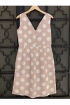 D&K FRANGOULIS DRESS SPOTTY PINK BE141