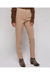 ACCESS HIGHWAIST CREPE ELASTIC PANTS BEIGE W0-5049-722