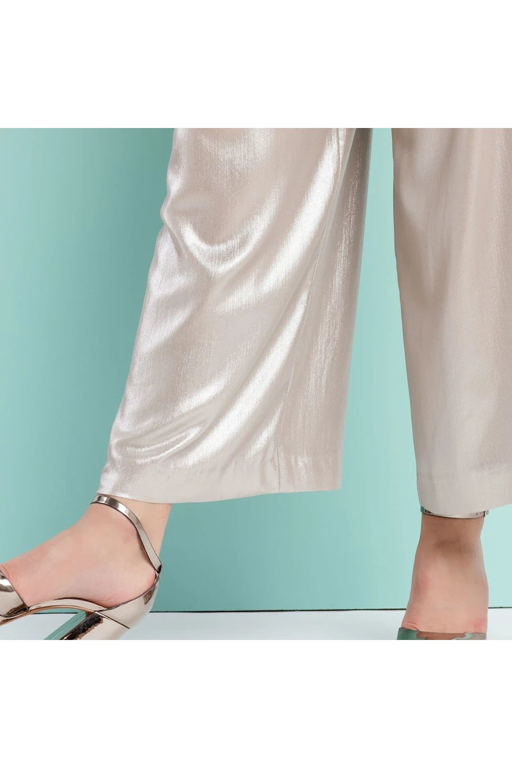 ACCESS LOOSE SHINNY PANTS 18-5076-842