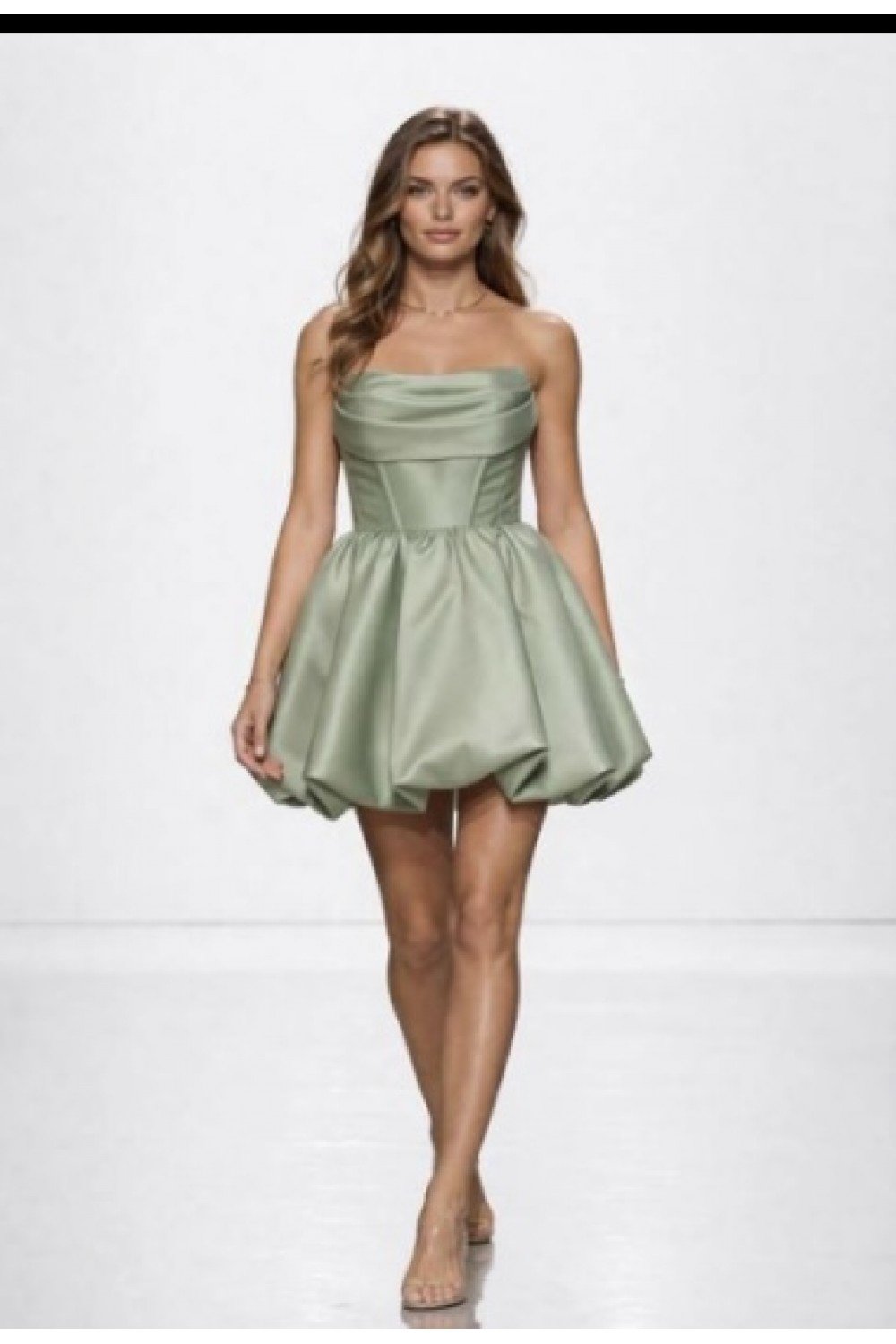 ALEYA DRESS LIGHT GREEN DD005
