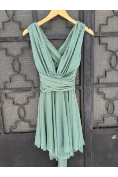 ALEYA DRESS MINT-GREEN DD054