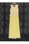 D&K FRANGOULIS LONG DRESS YELLOW BE92