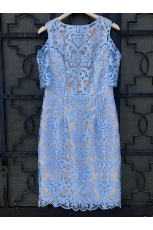 D&K FRANGOULIS LONG DRESS BLUE BE96