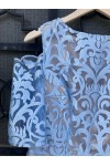 D&K FRANGOULIS LONG DRESS BLUE BE96