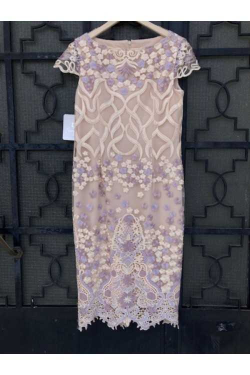 D&K FRANGOULIS LONG DRESS BEIGE BE97