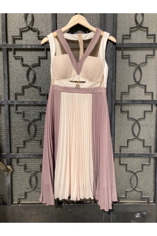 TASSOS MITROPOULOS LONG DRESS BROWN BE98